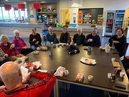 Senior-fit groep viert kerst